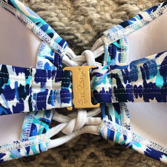 NWT Lilly Pulitzer Sandy Lattice Bandeau, 6 - Picture 6 of 7